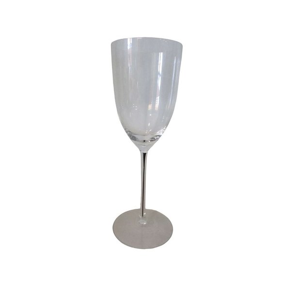 Black Core Stem Thin Crystal Wine Glass Multi Purpose GUC Unmarked - Picture 3 of 12